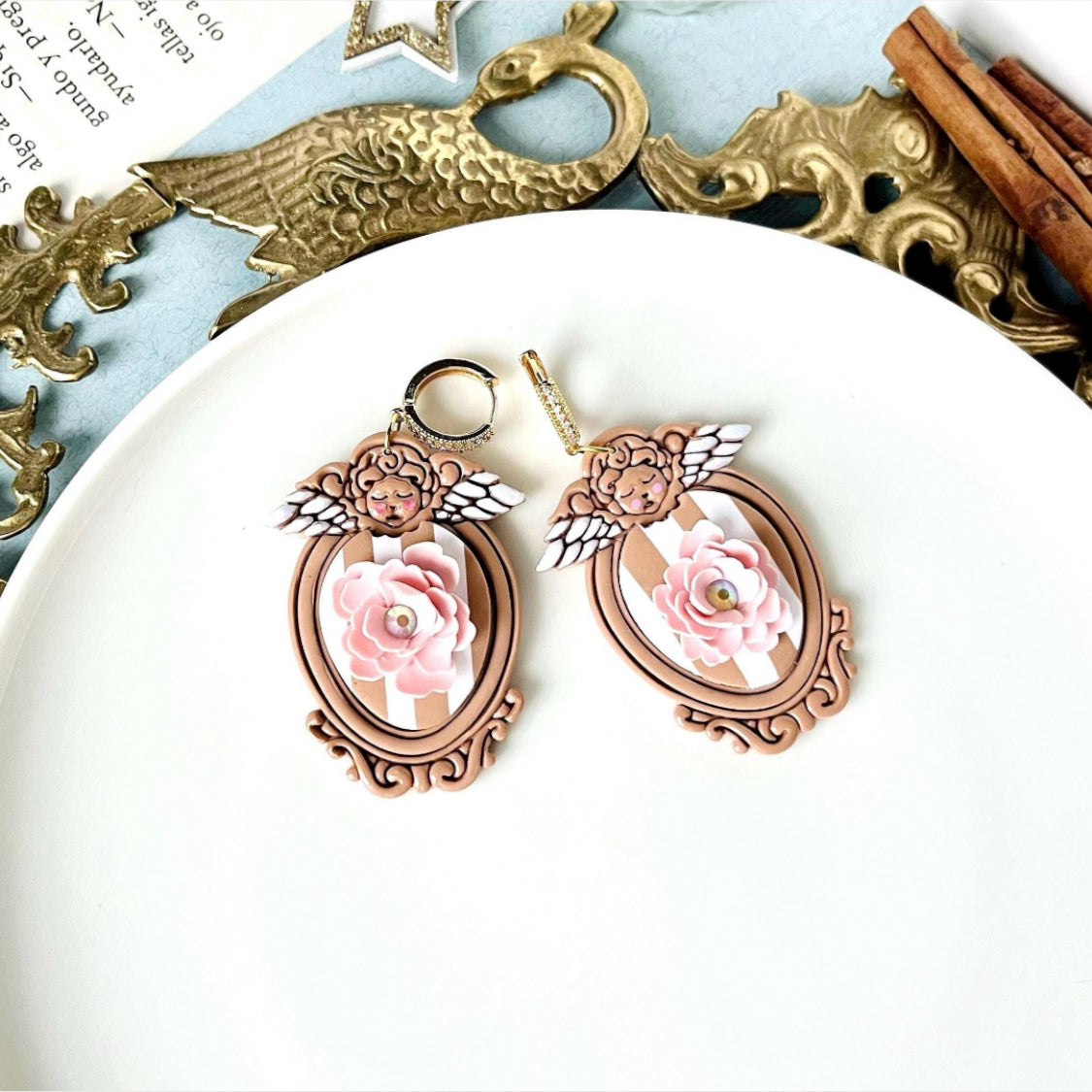 Cameo Clay Earrings