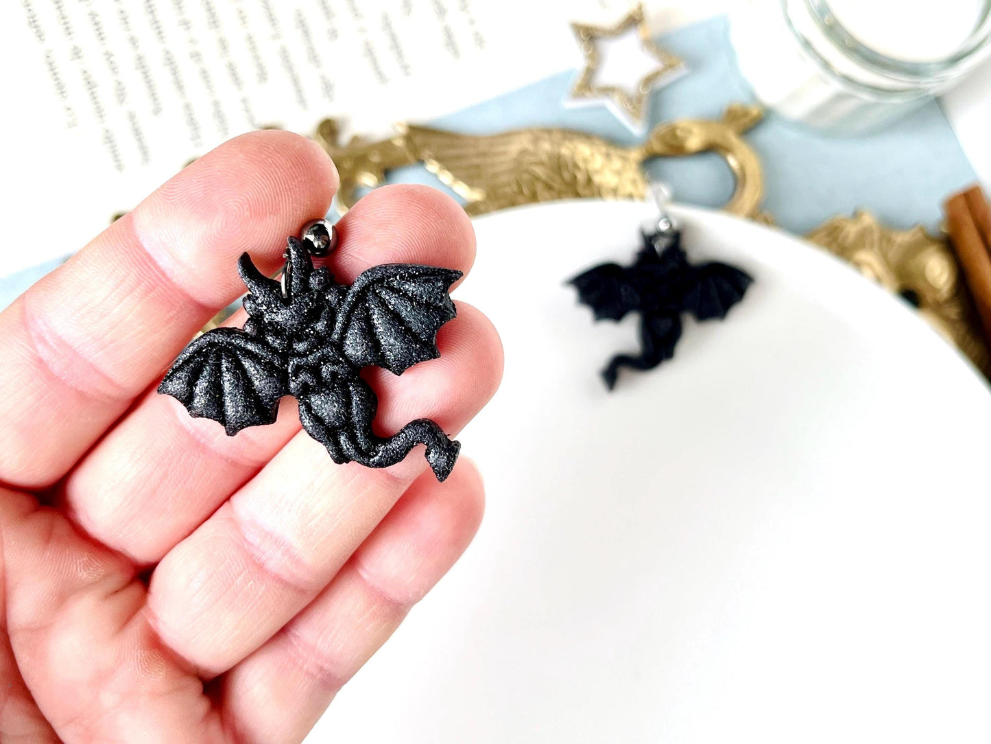 Baby Dragon Earrings, Small Dragon Jewelry, Dragons, Fantasy Earrings, Dragon Gifts for Girls, Original Fantasy Earrings, Fantasy Gifts